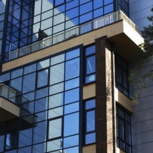 Противопожарный витраж для внешнего фасадного остекления / серия FRM7339